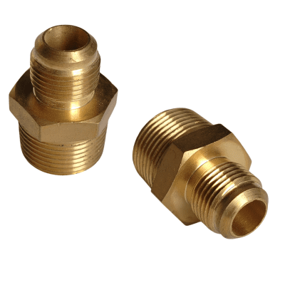 CONECTOR 3/4 MACHO NPT X 1/2 FLARE 45º