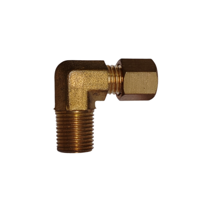 CODO BRONCE 1/8 MACHO NPT X 1/8 COMPRESION