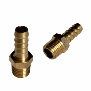 CONECTOR BRONCE 1/4 MACHO NPT X 1/4 MANGUERA