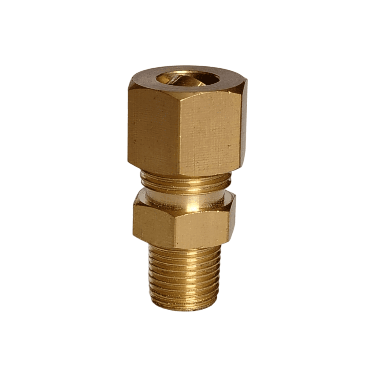 CONECTOR 1/8 MACHO NPT X 3/8 PRESION | Refriabreu