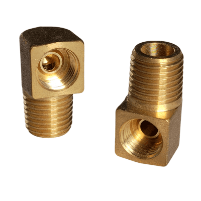 CODO BRONCE FRENO 1/4 H/FLARE INVERTIDO X 1/8 M/NPT