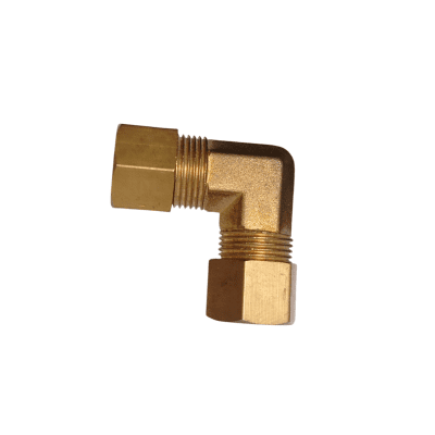 CODO BRONCE ANILLA 3/8 COMPRESION