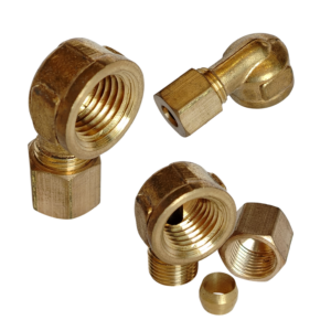 CODO BRONCE 1/4 HEMBRA NPT X 1/4 COMPRESION