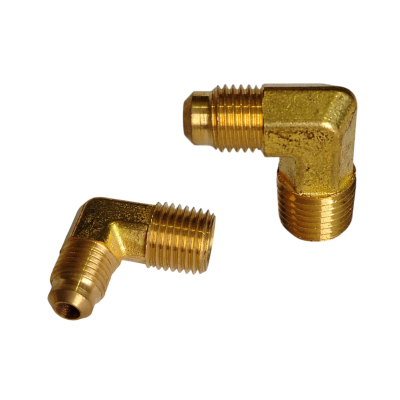 CODO BRONCE 1/4 MACHO NPT X 1/4 FLARE 45° MACHO