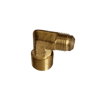 CODO BRONCE 1/2 MACHO NPT X 3/8 FLARE 45° MACHO