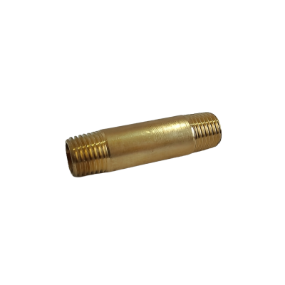 NIPLE BRONCE 1/4 MACHO NPT X 2 PULGADAS