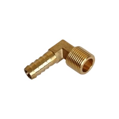 CODO DE BRONCE 3/8 MACHO NPT X 3/8 MANGUERA