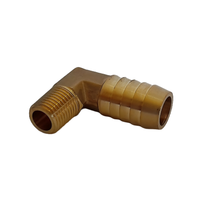 CODO BRONCE 1/4 MACHO NPT X 5/8 MANGUERA