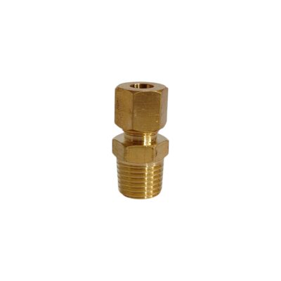 CONECTOR DE BRONCE 1/4 MACHO NPT X 1/4 PRESION