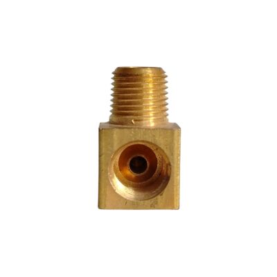 CODO DE BRONCE PARA FRENO 3/16 HEMBRA FLARE INVERTIDO X 1/8 MACHO NPT