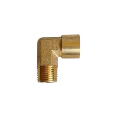 CODO NIPLE DE BRONCE 3/8 HEMBRA NPT X 3/8 MACHO NPT