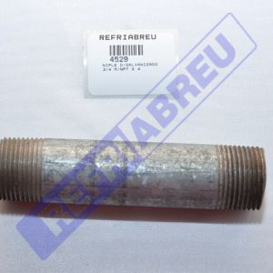 NIPLE GALVANIZADO 3/4 MACHO NPT X 4''