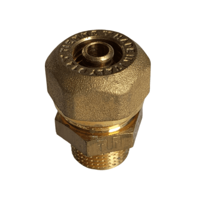 CONECTOR 3/8 MACHO NPT X 12 MILIMETROS COMPRESION