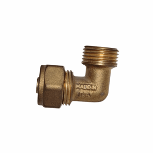 CODO BRONCE 1/2 MACHO NPT X 15 MILIMETROS COMPRESION