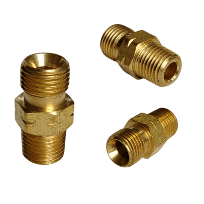 CONECTOR SALIDA MANOMETRO ACETILENO NO.33 1/4 M/NPT