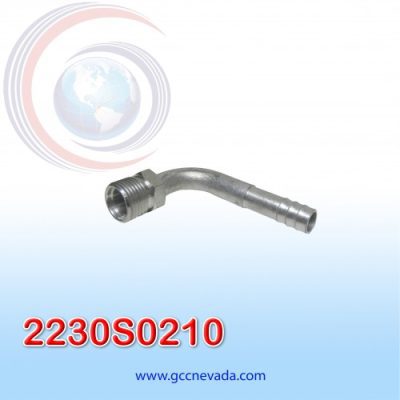 FITTING ALUMINIO CURVO 13/32 MACHO INSERTV (GA FT-4017)