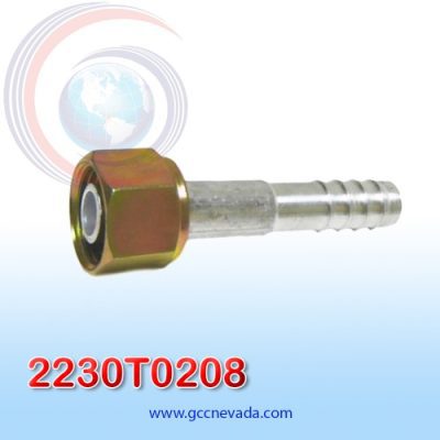 FITTING ALUMINIO RECTO 13/32 HEMBRA ORING (2230T0108)