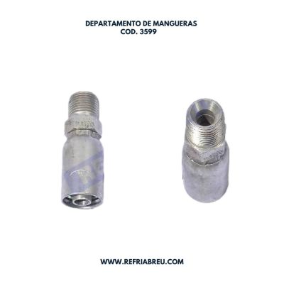 TERMINAL MANGUERA HIDRAULICA 1/2'' MACHO NPT