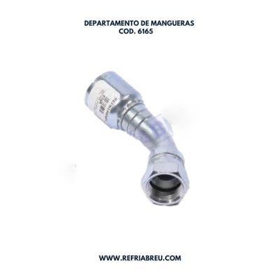 TERMINAL MANGUERA HIDRAULICA 3/4 H/F 45º SEMICURVO