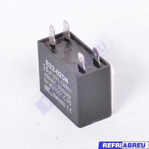 CAPACITOR MARCHA ABANICO 2.5 MICROFARADIO 450 VOLTIOS