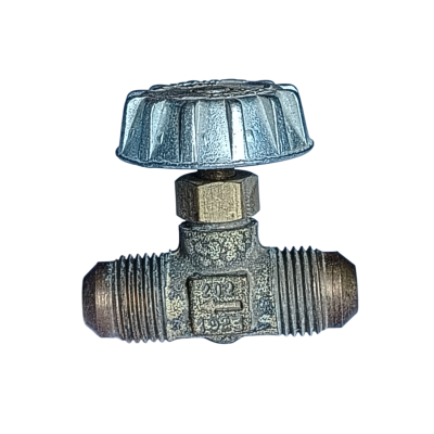 LLAVE PASO BRONCE 3/8 MACHO FLARE X 3/8 MACHO FLARE