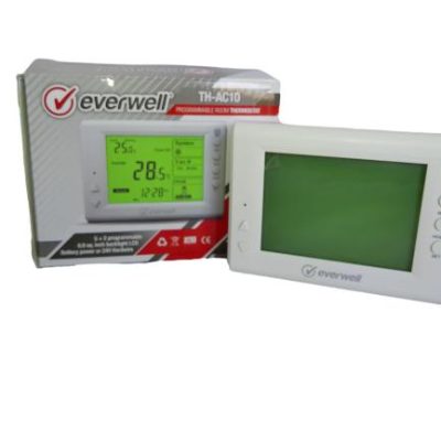 TERMOSTATO AIRE EVERWELL DIGITAL VERTICAL PROGRAMABLE