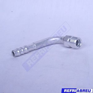 FITTING ALUMINIO CURVO 1/4 MACHO INSERT