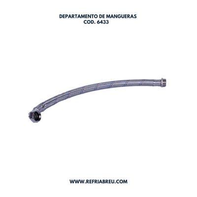 MANGUERA REFORZADA FLEXIBLE 1 H/NPT X 1 M/NPT X 24''