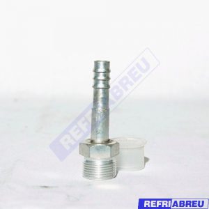 FITTING ALUMINIO RECTO 1/2 MACHO MM. X 13/32 MANGUERA