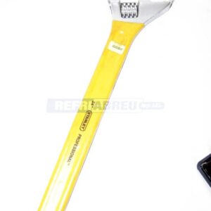 LLAVE AJUSTABLE STANLEY NO. 24 NIQUELADA PROFESIONAL