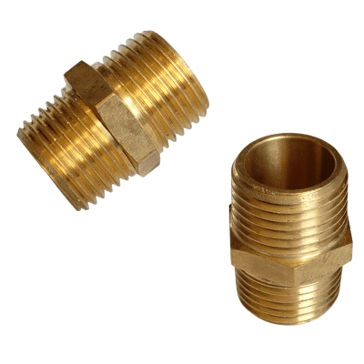 NIPLE CENTRO BRONCE MACHO NPT 1/2