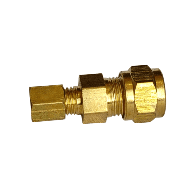 UNION BRONCE COMPRESION REDUCIDA 1/4 X 1/8