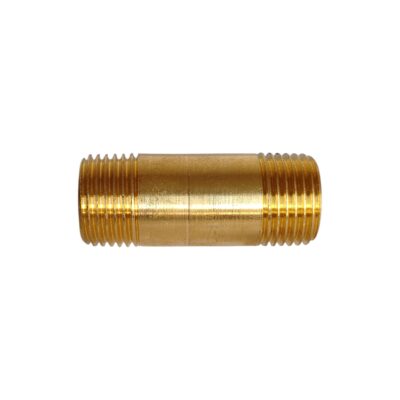 NIPLE DE BRONCE 1/2 MACHO NPT X 2 PULGADAS