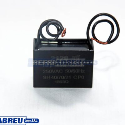 CAPACITOR MARCHA ABANICO 10 MICROFARADIO 250 VOLTIOS