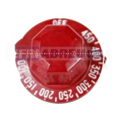 BOTON HORNO INDUSTRIAL 450 GRADO FAHRENHEIT ROJO
