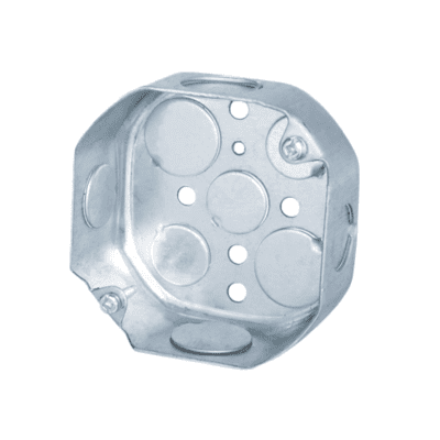 CAJA ELECTRICA OCTAGONAL 1/2 REFORZADA GALVANIZADA
