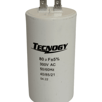 CAPACITOR BOMBA 80 MICROFARADIO 250 VOLTIOS