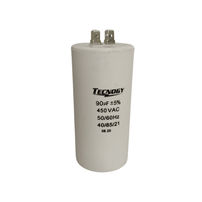 CAPACITOR BOMBA 90 MICROFARADIO 450 VOLTIOS
