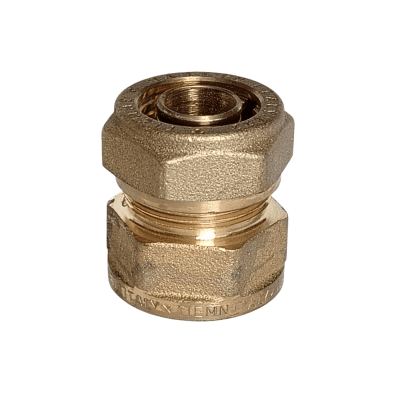 CONECTOR BRONCE 3/4 HEMBRA NPT X 22 MILIMETROS PRESION