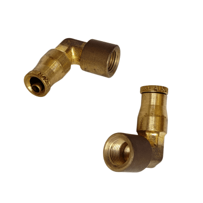 CODO BRONCE 1/8 H/NPT X 1/4 ACOPLE RAPIDO