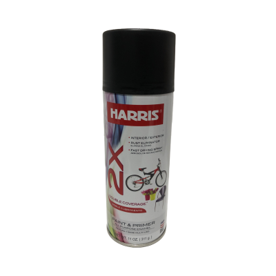 PINTURA EN SPRAY HARRIS NEGRO MATE - SIN BRILLO