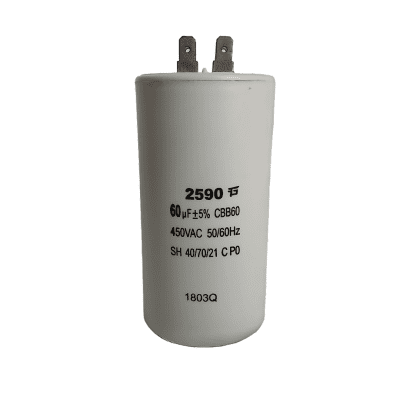 CAPACITOR BOMBA 60 MFD. 450 V.