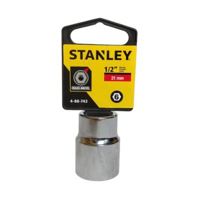 CUBO CROMADO STANLEY 1/2 X 21 MILIMETROS HEXAGONAL