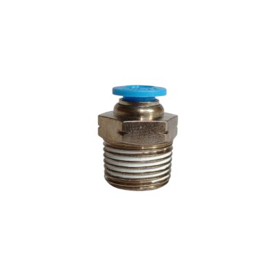CONECTOR DE NIQUELADO 3/8 MACHO NPT X 1/4 ACOPLE RAPIDO