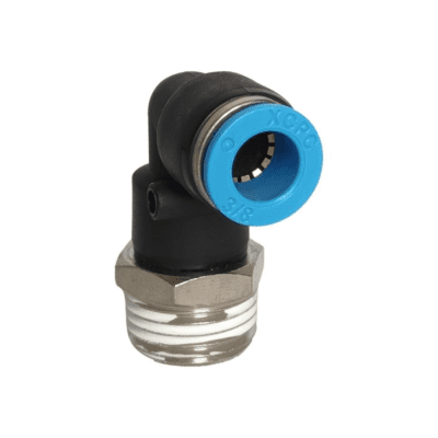 CODO PLASTICO 1/2 MACHO NPT NIQUELADO X 3/8 ACOPLE RAPIDO