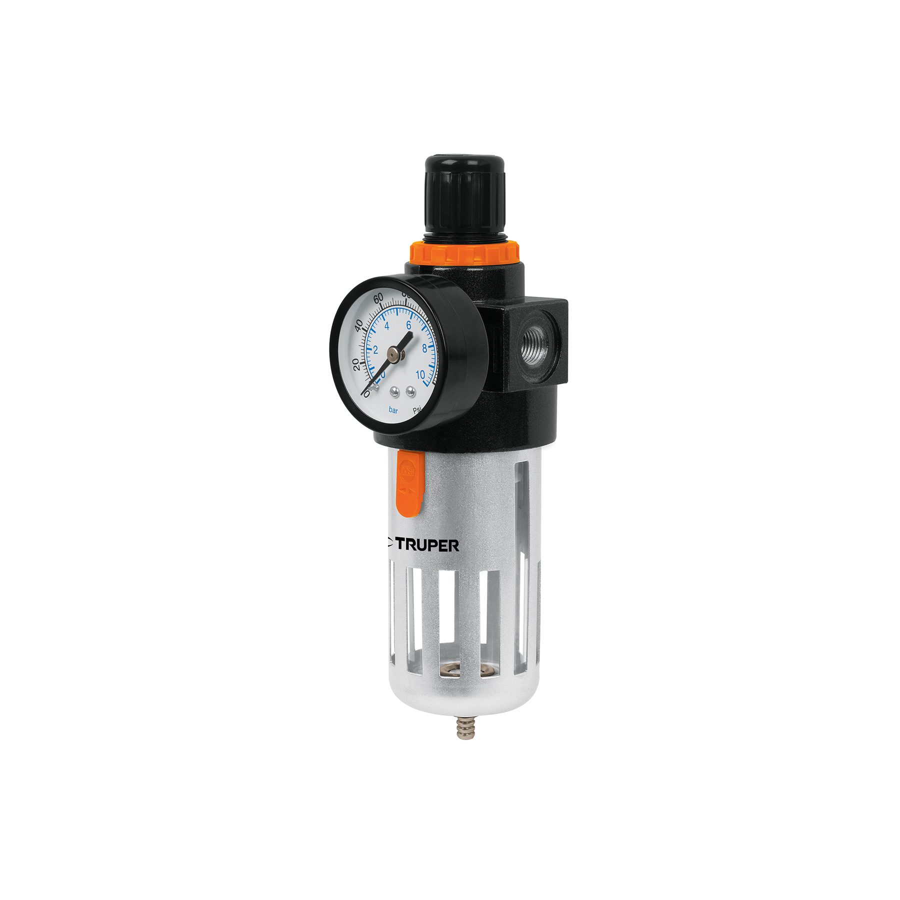 FILTRO REGULADOR AIRE 140 PSI MANOMETRO 1/4 HEMBRA NPT