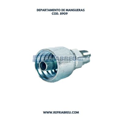 TERMINAL MANGUERA HIDRAULICA 1/4 M/NPT X 3/8 MANGUERA