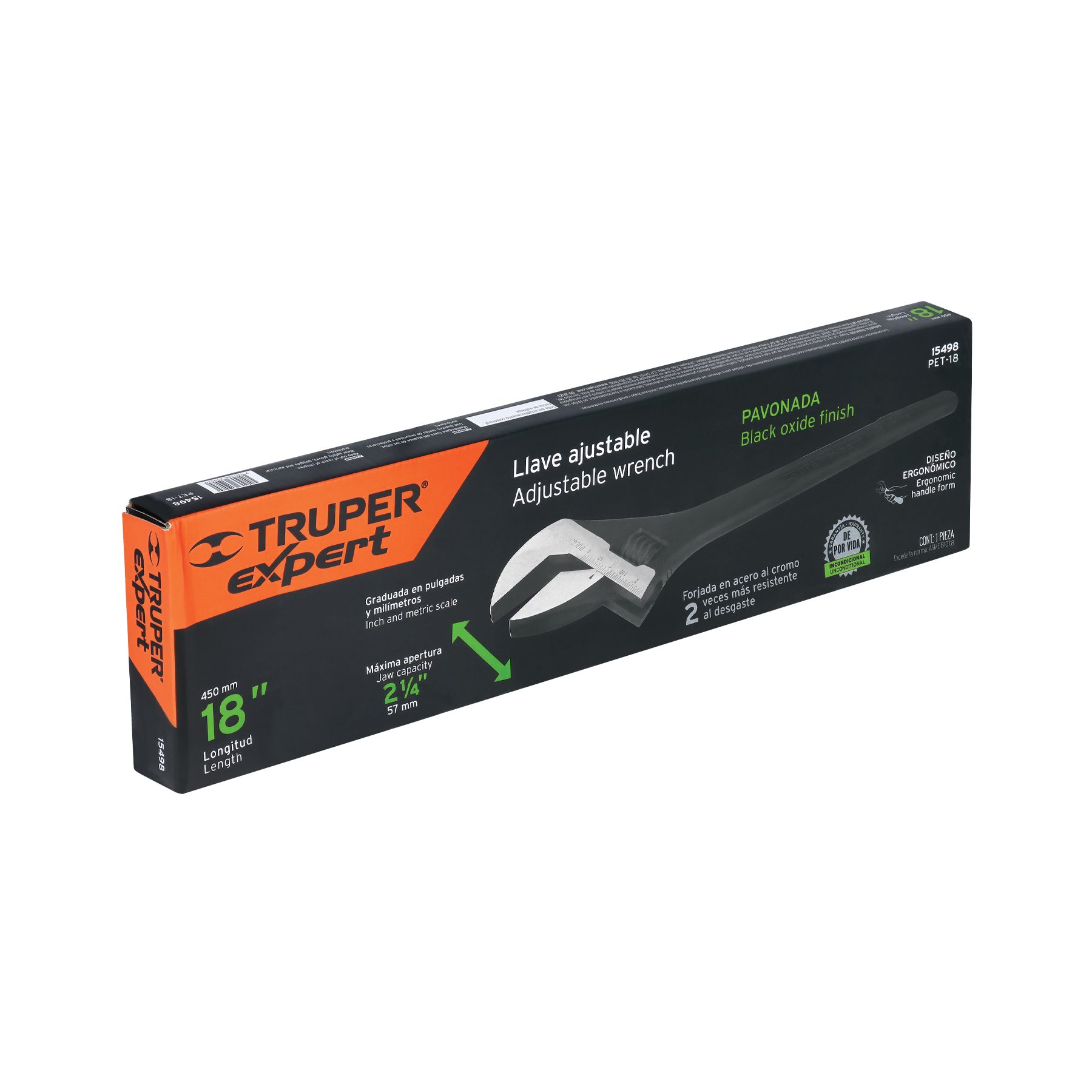 LLAVE AJUSTABLE TRUPER NO. 18 PROFESIONAL - Imagen 4