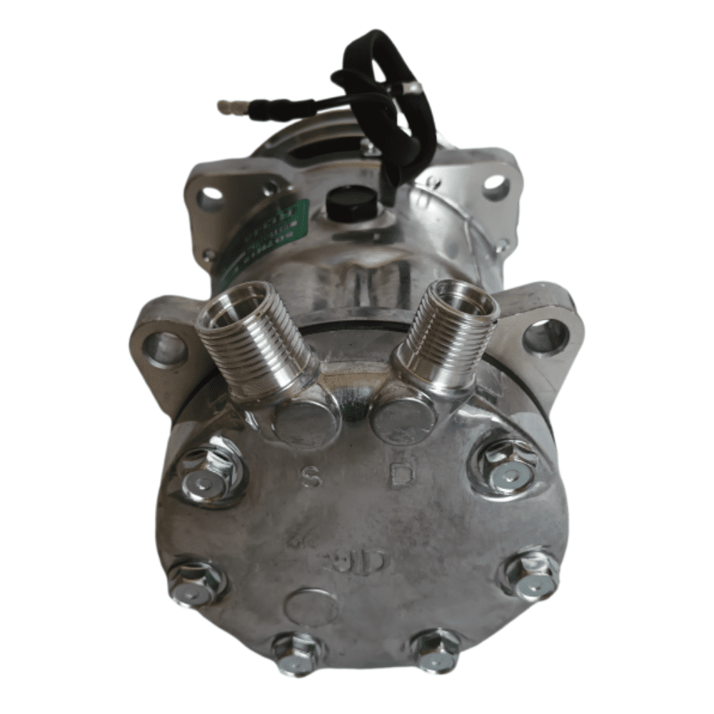COMPRESOR AUTO SD709 12 VOLTIOS SANDEN OREJA TOMA ARRIBA ORING - Imagen 4