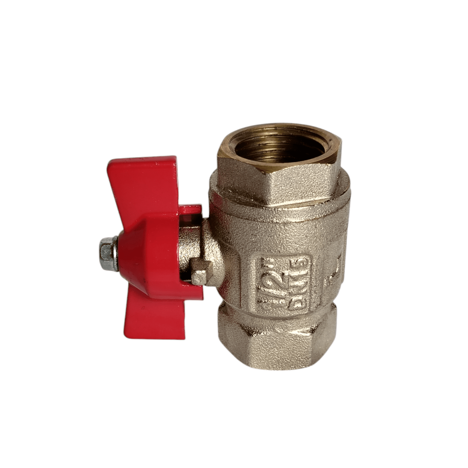 LLAVE PASO BOLA NO.92 1/2 H/NPT PALANCA ROJA - Imagen 3